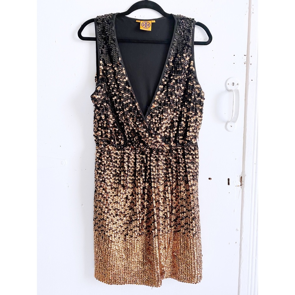 Tory Burch Sequin Rannon Dress Sz Medium